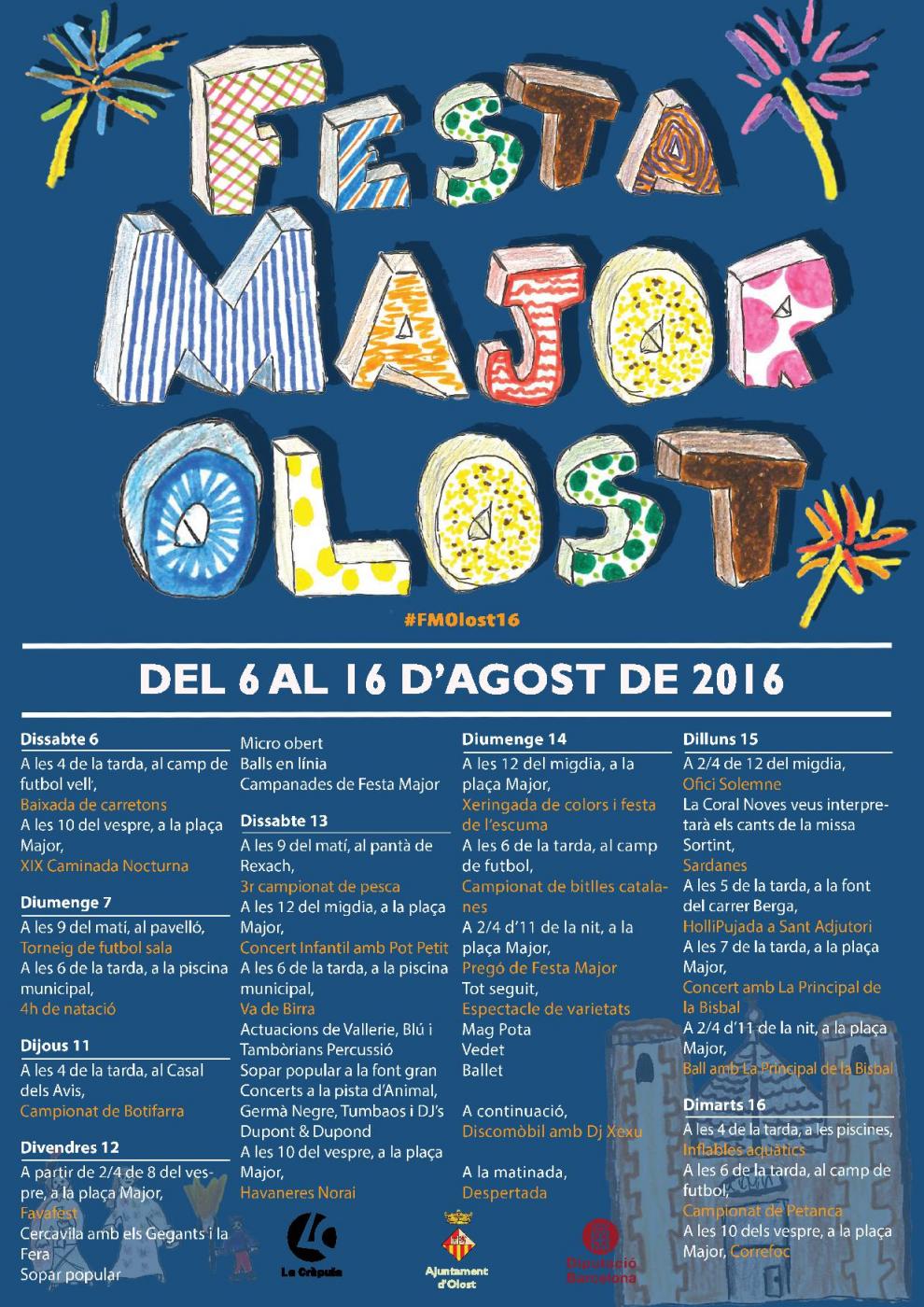 Comencen els actes de la Festa Major d'Olost 2016 #FMOlost16